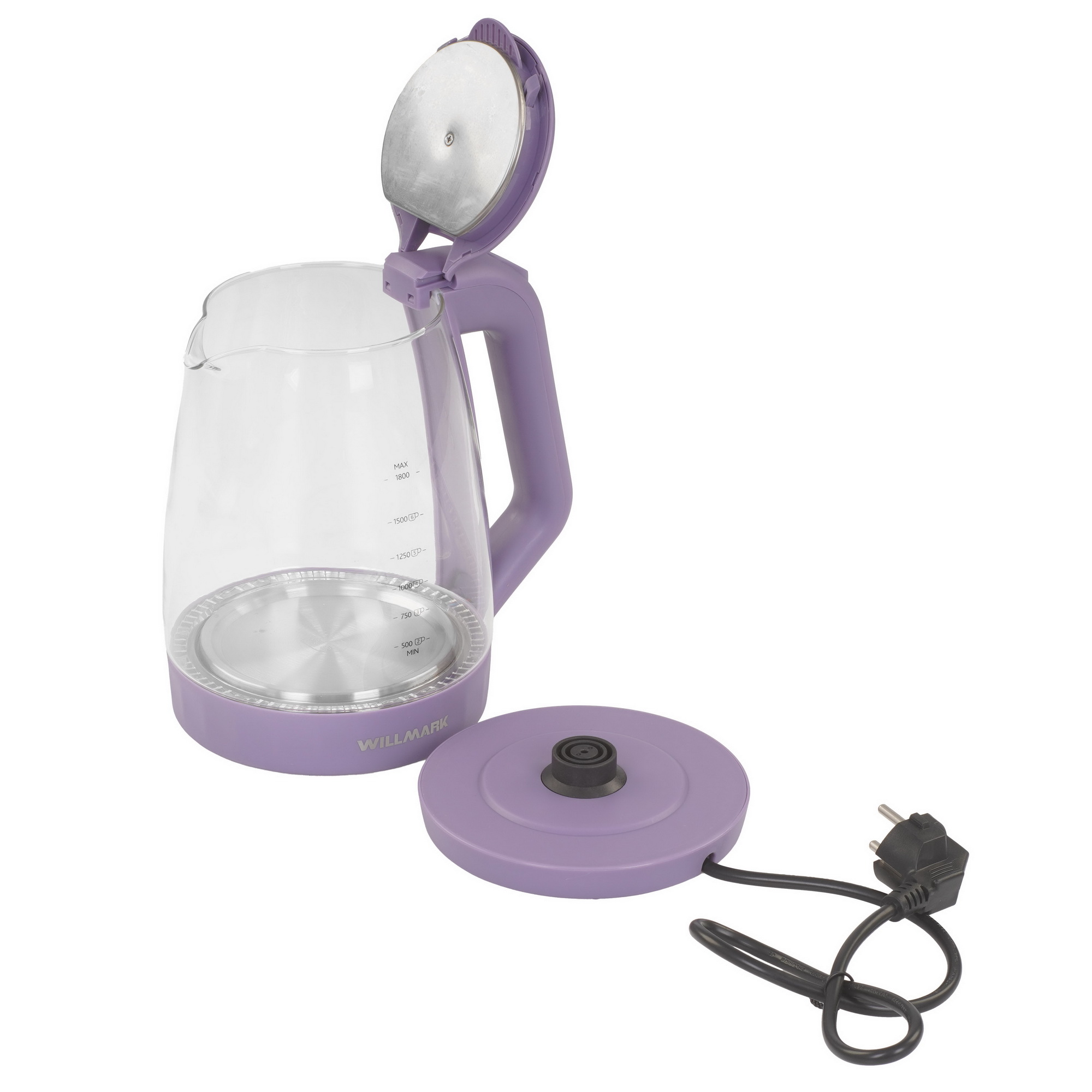 9269581 Электрочайник WILLMARK WEK-1823G фиолетовый STDN-0069038 - Вид №3