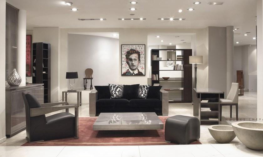 HUGUES CHEVALIER Пуф из мягкой кожи Iconic sun-id-1347146 - Вид №4