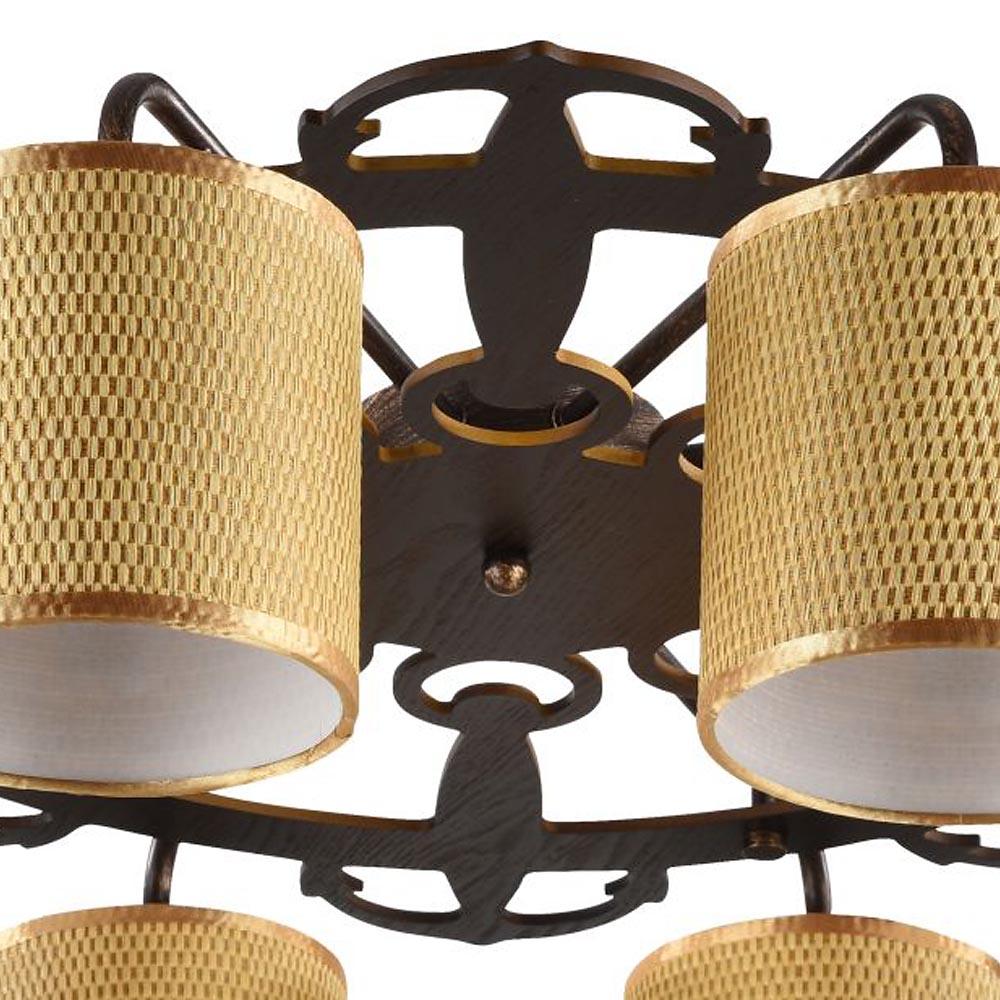 Потолочная люстра Freya Timone FR5100-CL-08-BR FREYA TIMONE BROWN 183615 Желтый  - Вид №3