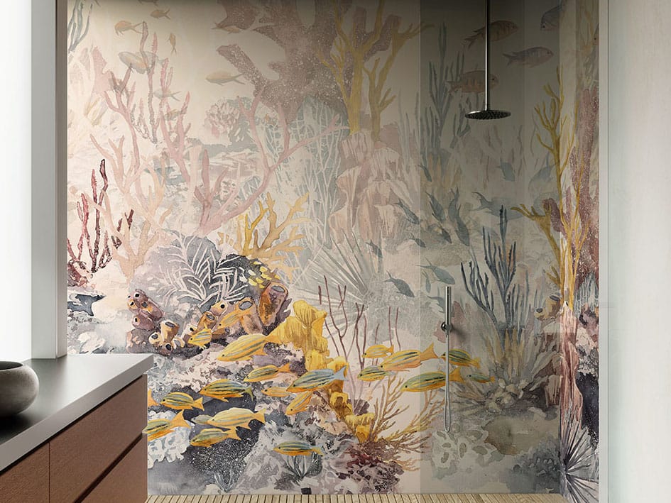 Обои из натурального ПВХ, экологически чистые, моющиеся WallPepper REEF ARCH-00104690
