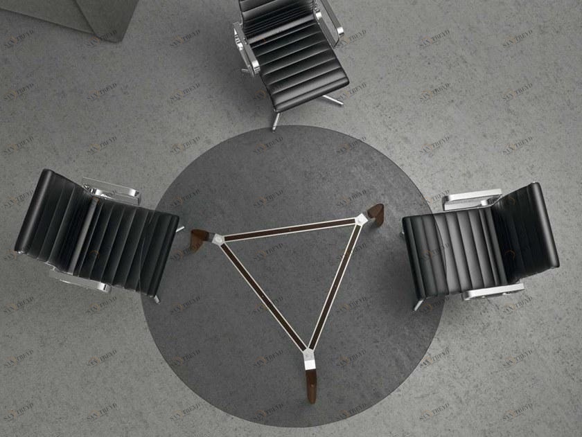 Bralco Круглый стол для переговоров из стекла Rail sun-id-1435696