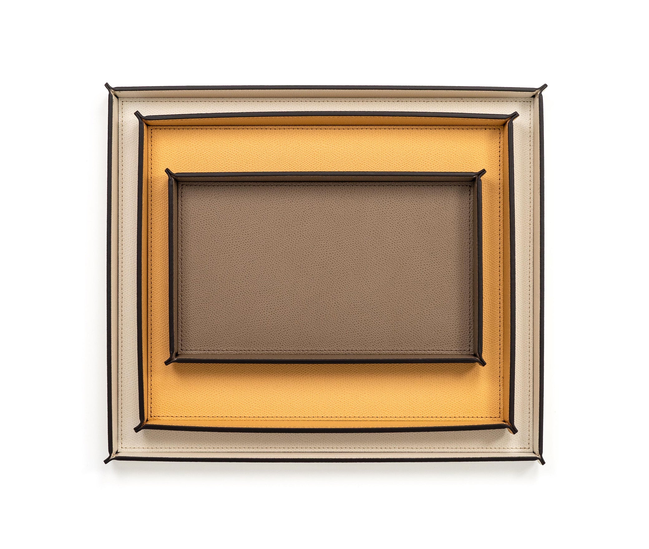 Прямоугольный поднос Leslie - 15X25XH2,5 см / плетеная кожа_черный Pinetti 00.1875.061.001 - Вид №5