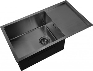 Мойка кухонная ZorG Inox R PVD 7844 GRAFIT из нержавеющей стали, графит