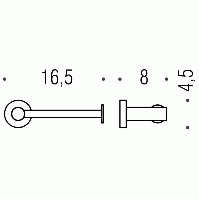 W4908BM W4908 BM Держатель туалетной бумаги (белый) COLOMBO PLUS Colombo Design - Вид №2