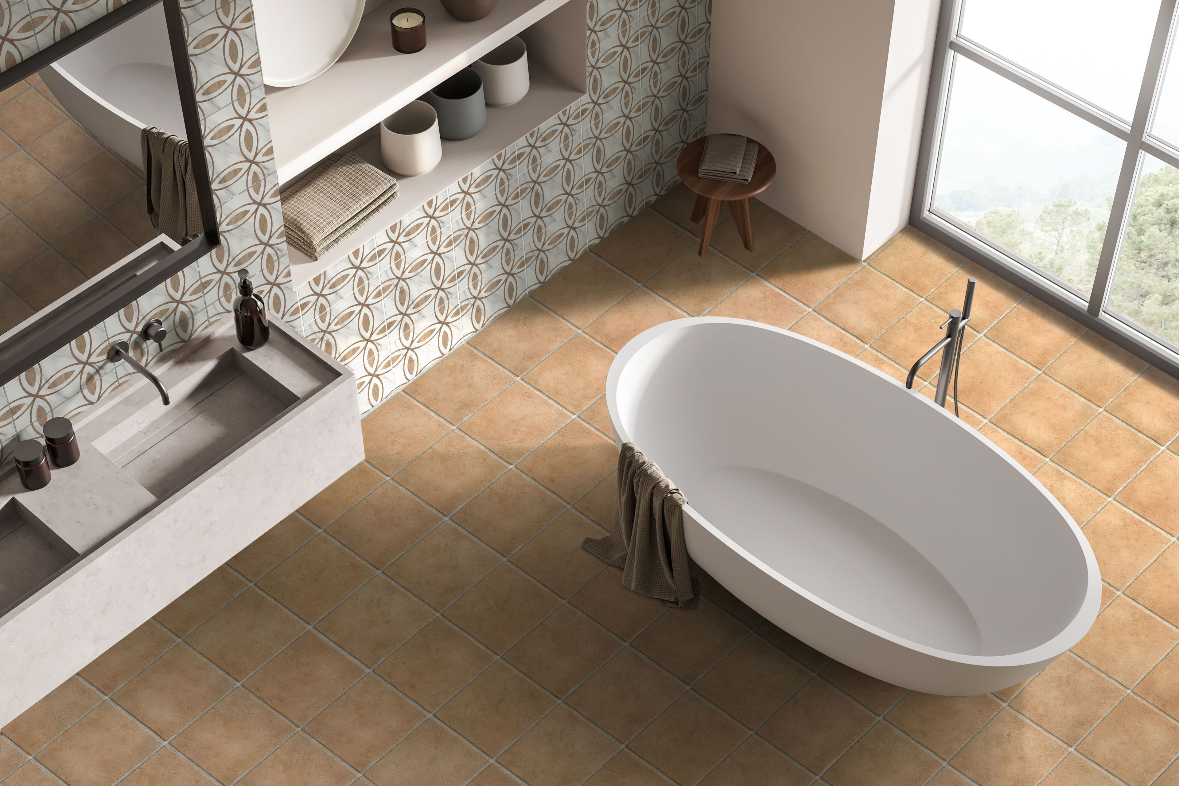 Напольное / керамогранит с терракотовым эффектом KERADOM SELCIAIA ARCH-00127664 - Вид №12