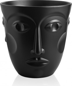 10631036 Sieger by Furstenberg Ведро для охлаждения игрист. вина Sieger by Furstenberg "Лица" 23см (черное) Фарфор