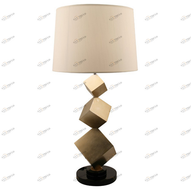 Настольная лампа Bronze Cube от RVAstley 5129 RVASTLEY ИНТЕРЬЕРНЫЕ 061825 Бежевый;бронза 