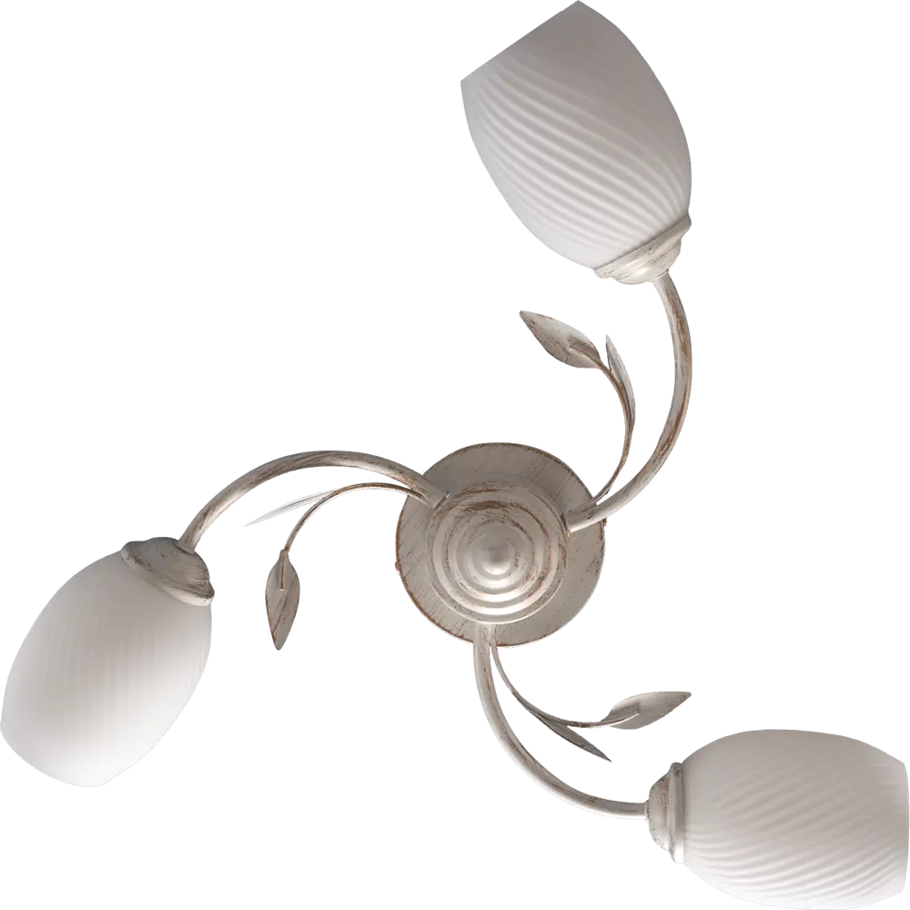 Люстра потолочная Escada Lily 1118, 3 лампы, 9 м², цвет белый STLM-2057834 - Вид №1