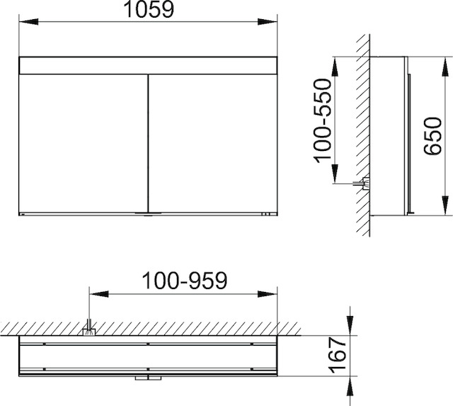 21532171301 Зеркальный шкаф KEUCO Edition 400 - Вид №2