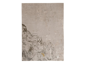 Прямоугольный ковер из шерсти и вискозы