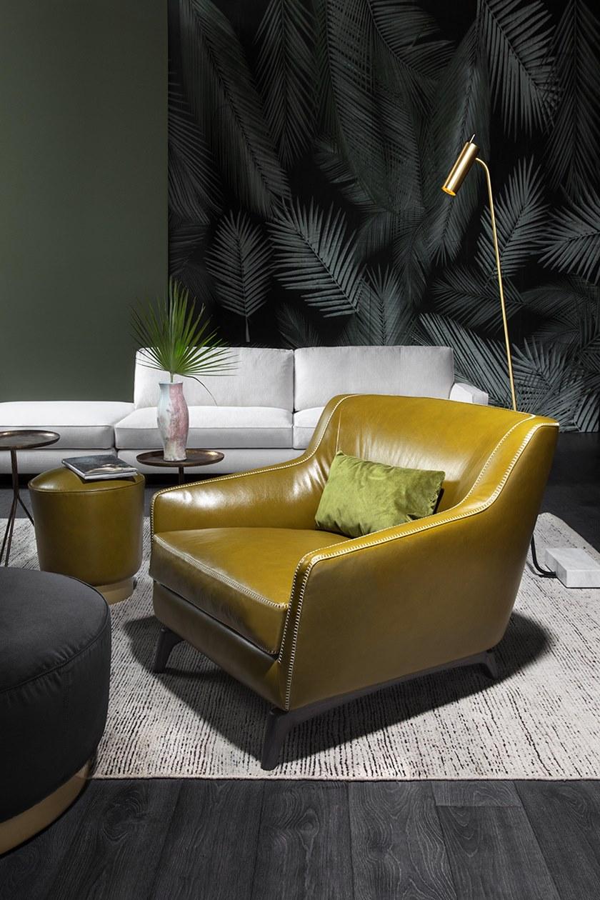 Vibieffe Кресло из кожи или ткани с подлокотниками 575 hi_story sun-id-1439226 - Вид №3