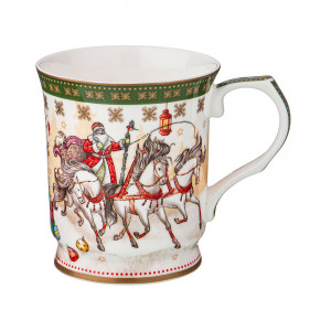 415-2112 Посуда фарфоровая Кружка "С НОВЫМ ГОДОМ!"3 400 мл Lefard