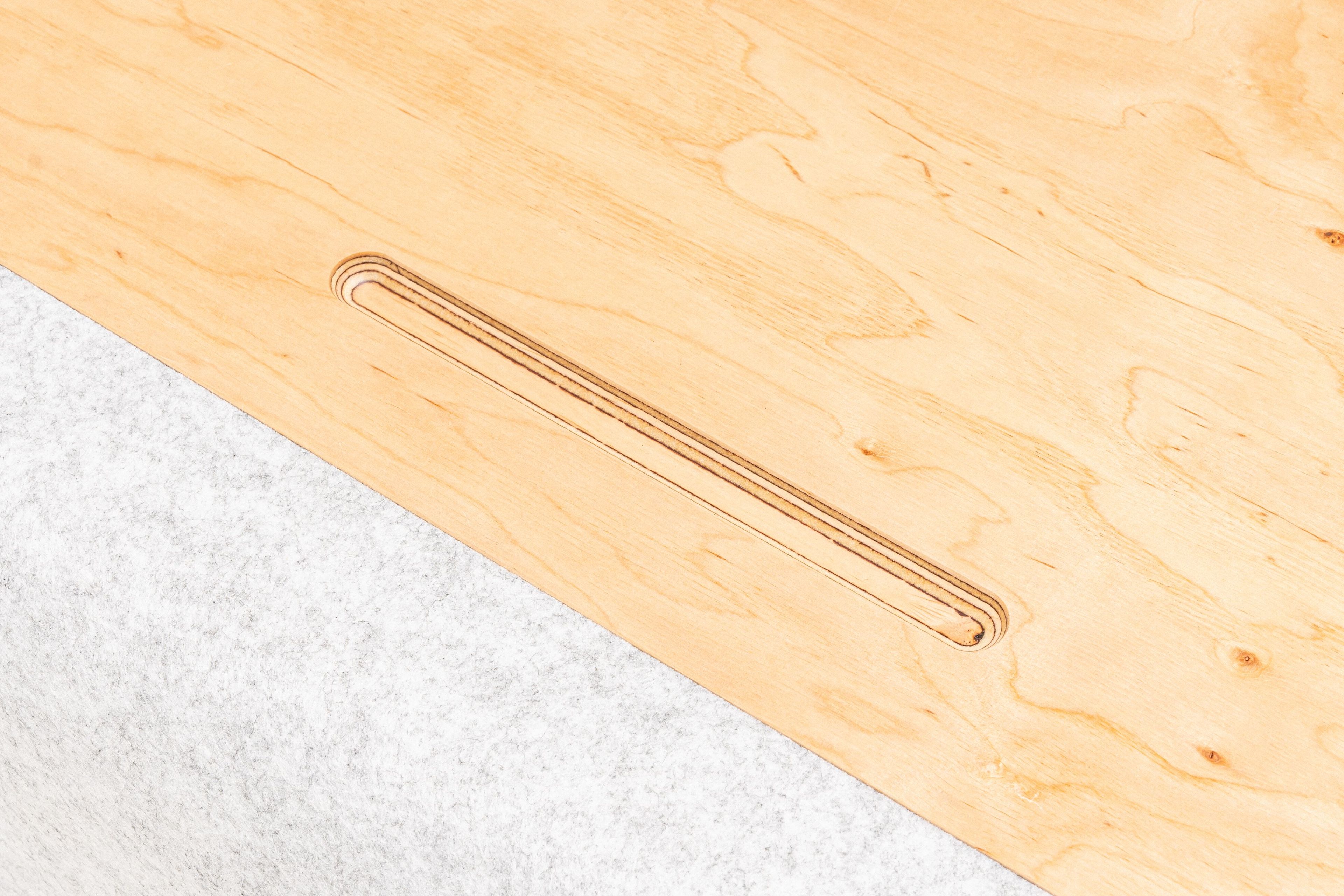 Прямоугольный стол из стали и дерева MDD LOOP ARCH-00008239 - Вид №5