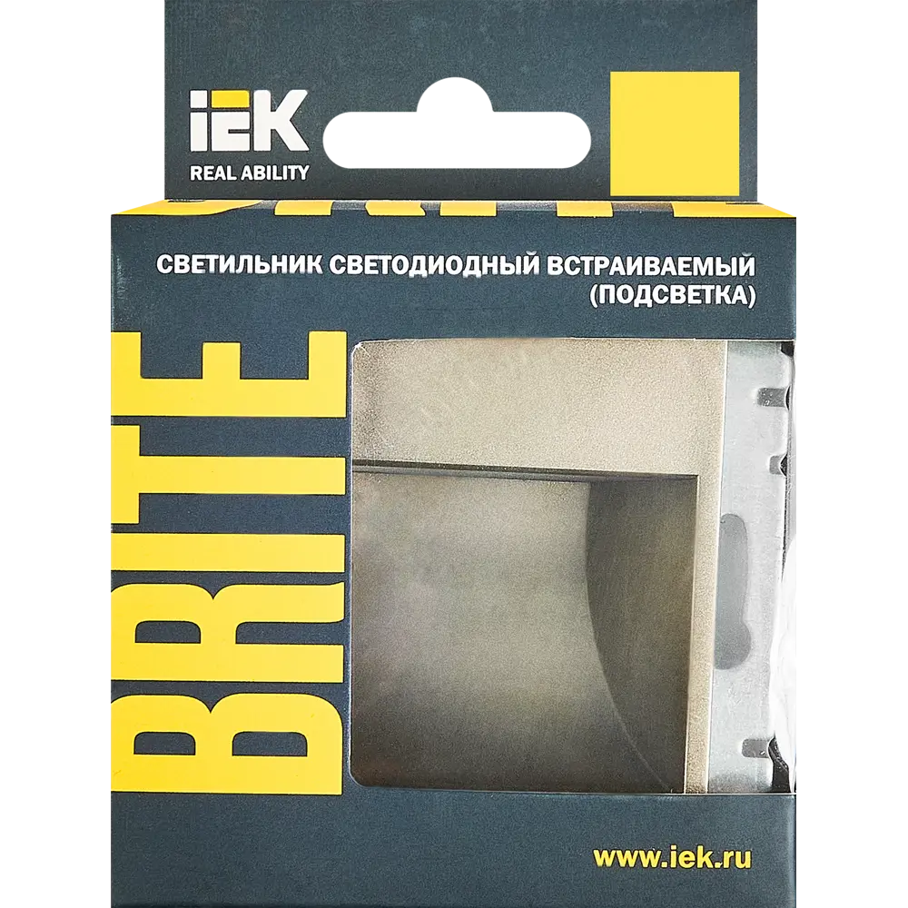 Подсветка светодиодная встраиваемая IEK Brite цвет шампань 87761761 STLM-2005013  - Вид №4