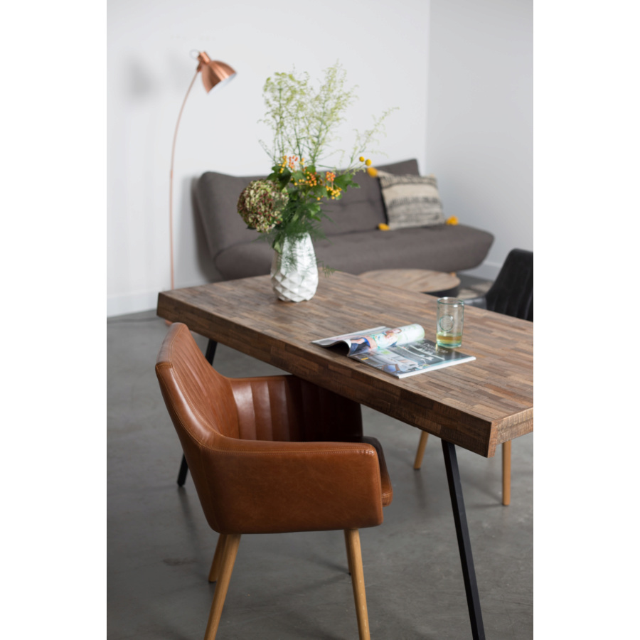 Кресло Pike коричневое White Label Living 1100283 - Вид №3