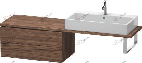 LC582902121 L-Cube Шкафчик для компактной консоли Орех темный декор Duravit