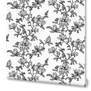 Обои флизелиновые Startdeco Ариэль черно-белые 1.06 м 889351
