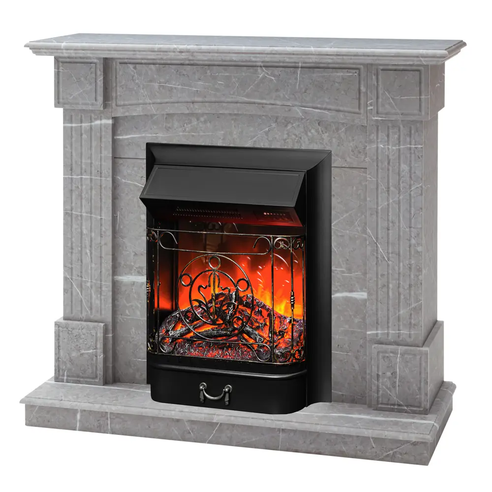 Обрамление REALFLAME Andrea для электрического камина серое 89231571 STLM-1574738 - Вид №3