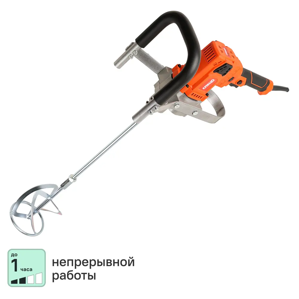 Строительный миксер СПЕЦ МЭД-1800 для профессионального перемешивания смесей 89433070 STLM-1571436