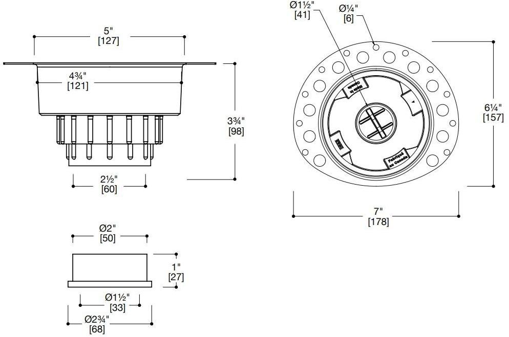 Blu Bathworks® Слив для островной ванны  Btwaste.rn  - Вид №1