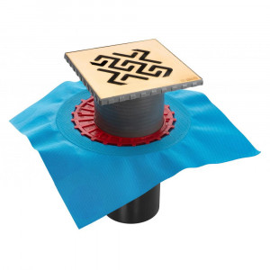 092465 Трап водосток ZENTRUM Antik 150х150  Berges ZENTRUM Antik