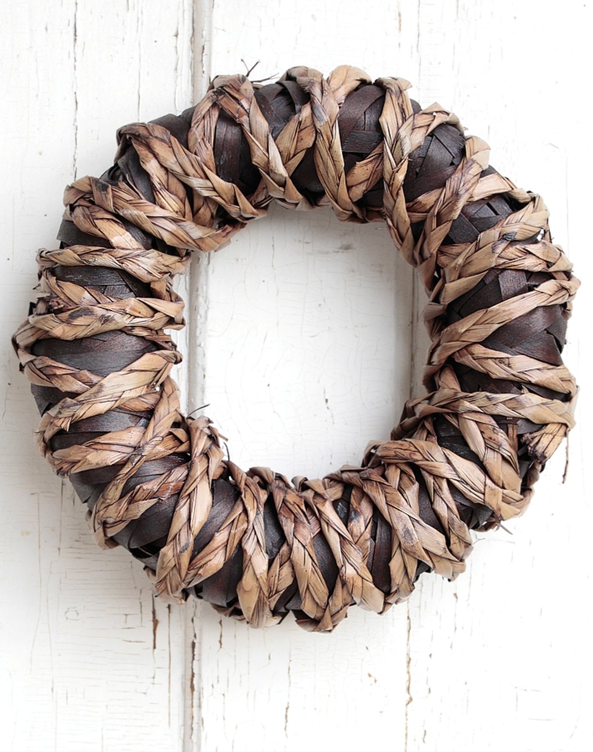 7624 666 a3 Искусственный декоративный венок 'природа' Ø 30 см, коричневый H-andreas  - Вид №1