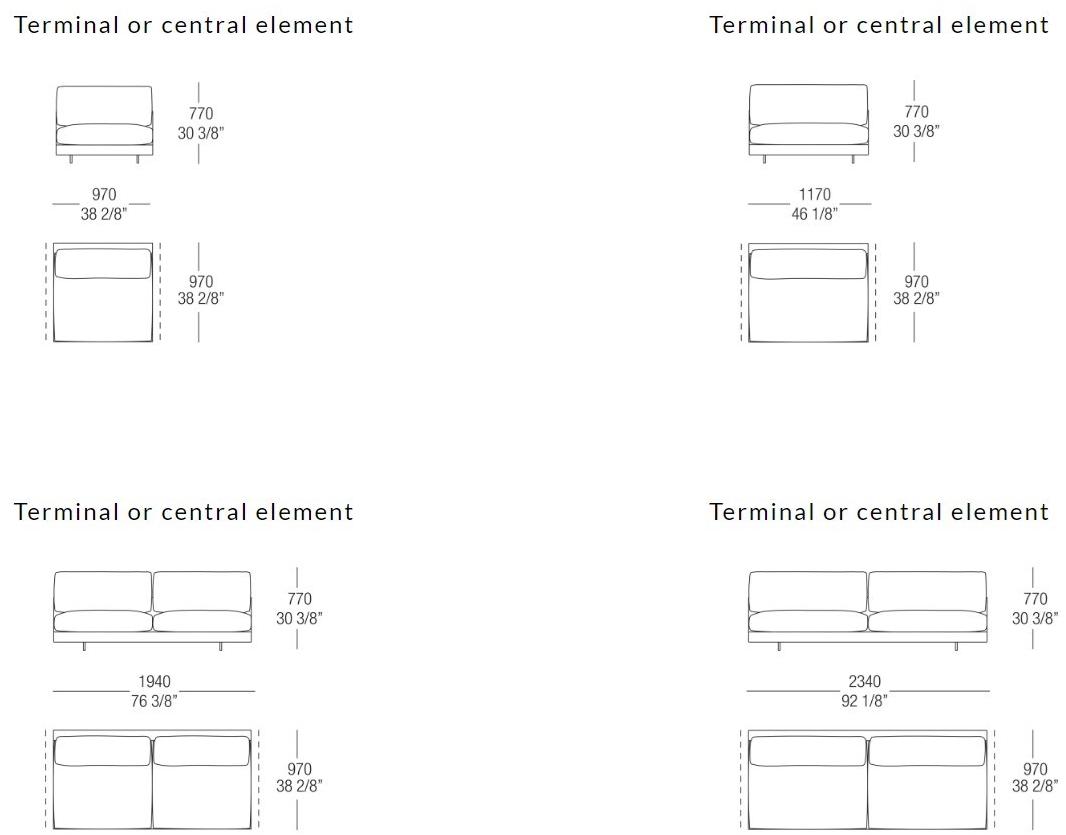 MisuraEmme Модульный угловой диван из ткани Misuraemme sun-id-1394480 - Вид №16