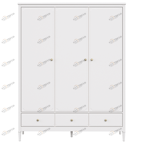 Шкаф распашной белый трехстворчатый Elit ELLIPSE ELLIPSE ELIT 00-3951340 Белый Santreyd 