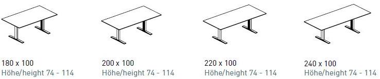 RENZ Прямоугольный стол с регулируемой высотой Upsite sun-id-1367132 - Вид №11