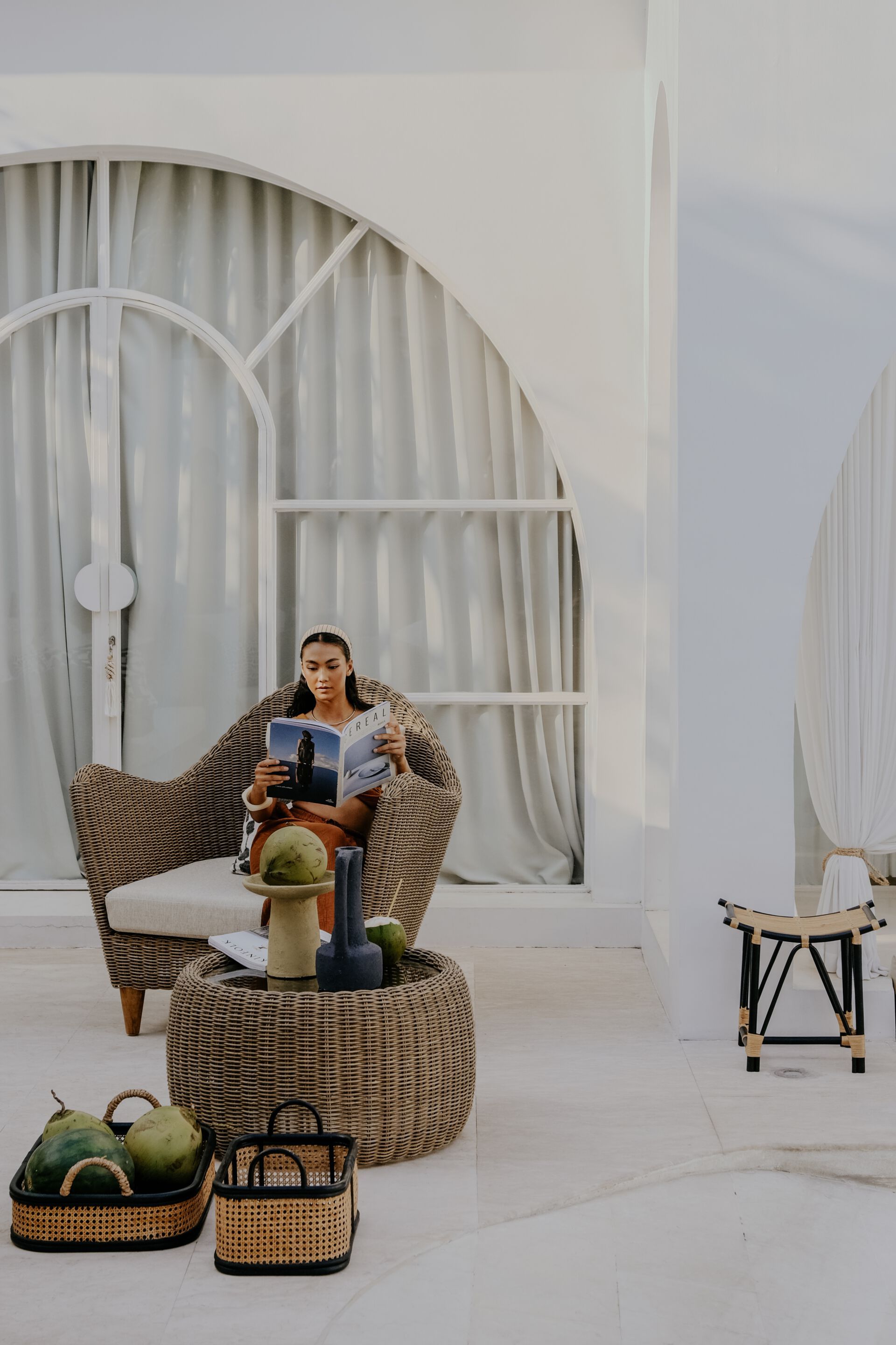 Круглый веревочный садовый столик cbdesign Zoya ARCH-00108245 - Вид №9