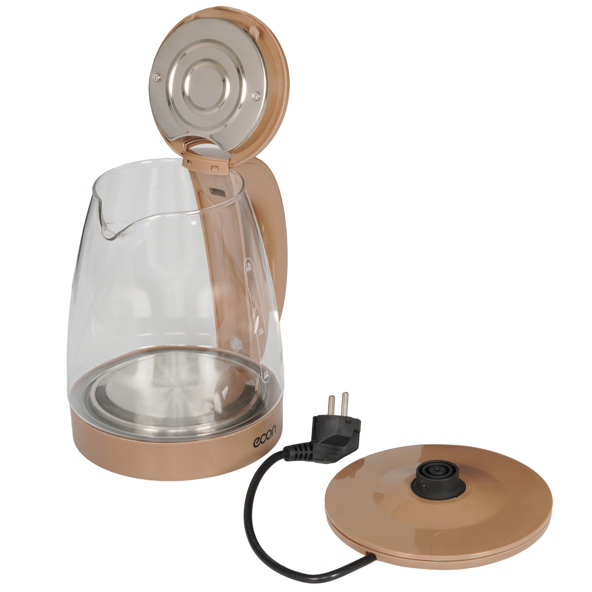 8159676 Электрочайник ECON ECO-1847KE бежевый STDN-0067847 - Вид №4
