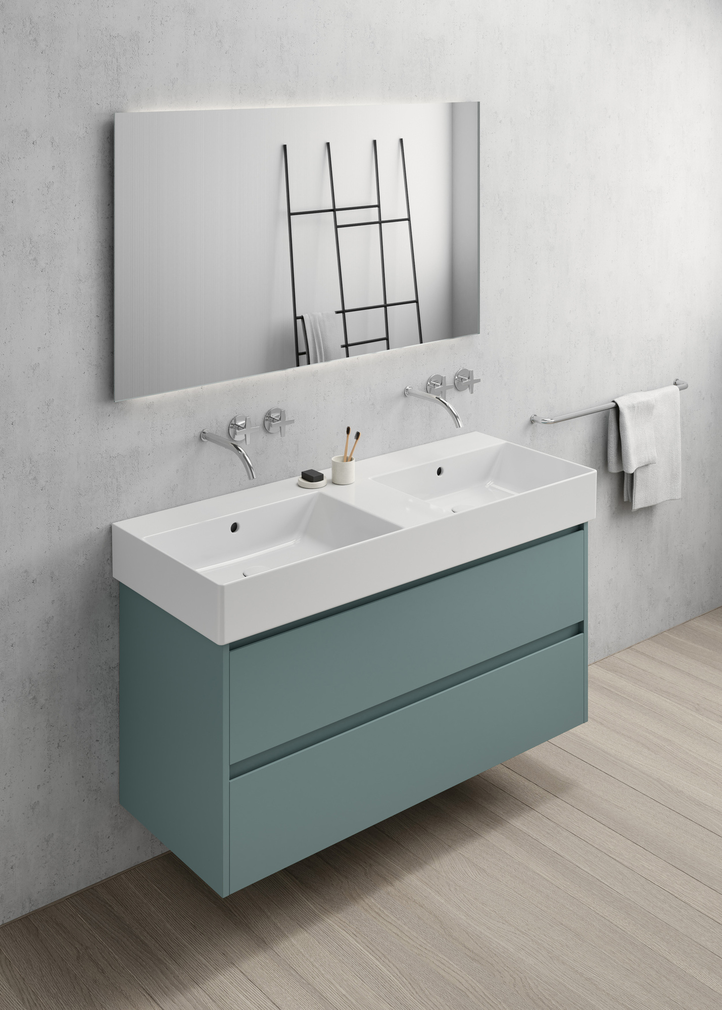 9425109 Подвесная раковина настенная овальная GSI ceramica  белая  - Вид №2