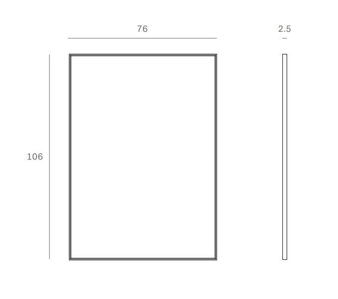 Прямоугольное зеркало с рамой стены Ethnicraft Состаренные зеркала ARCH-00068719 - Вид №5