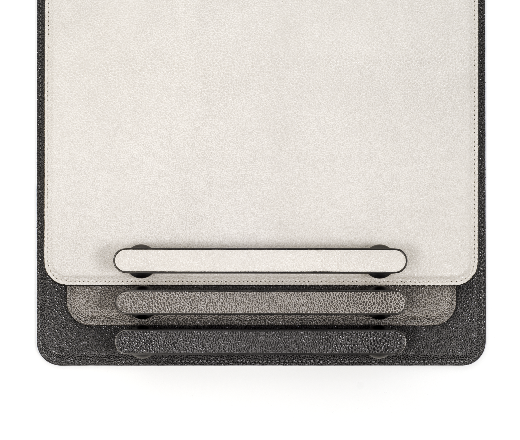 Памфили Поднос - 50X37 см/металл-хром/ари-кожа_крем Pinetti 00.1907.061.027 - Вид №3