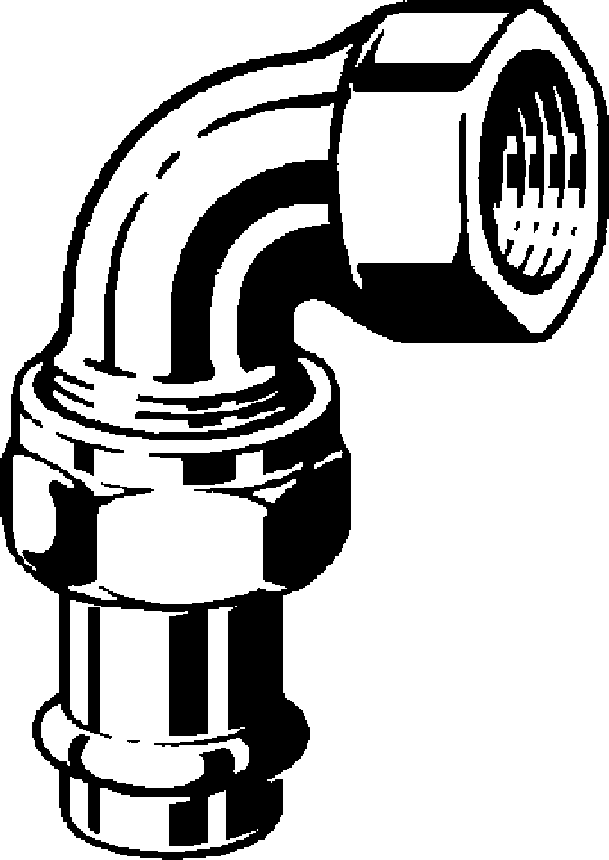 Viega Соединительный элемент резьбовой разъемный 90° Sanpress Inox 2355 (437367) 437 367 - Вид №1