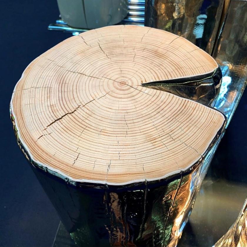Fuoriluogo Низкий круглый журнальный столик из массива дерева sun-id-1400706 - Вид №5