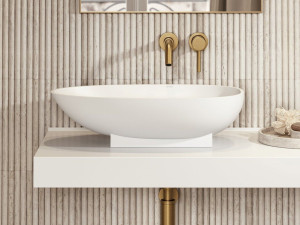 Овальная столешница из смолы