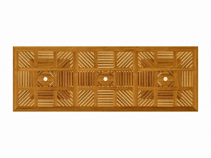 ASTELLO Прямоугольный садовый стол из тика Coquelicot Cl.tr1.l1.10 - Вид №4