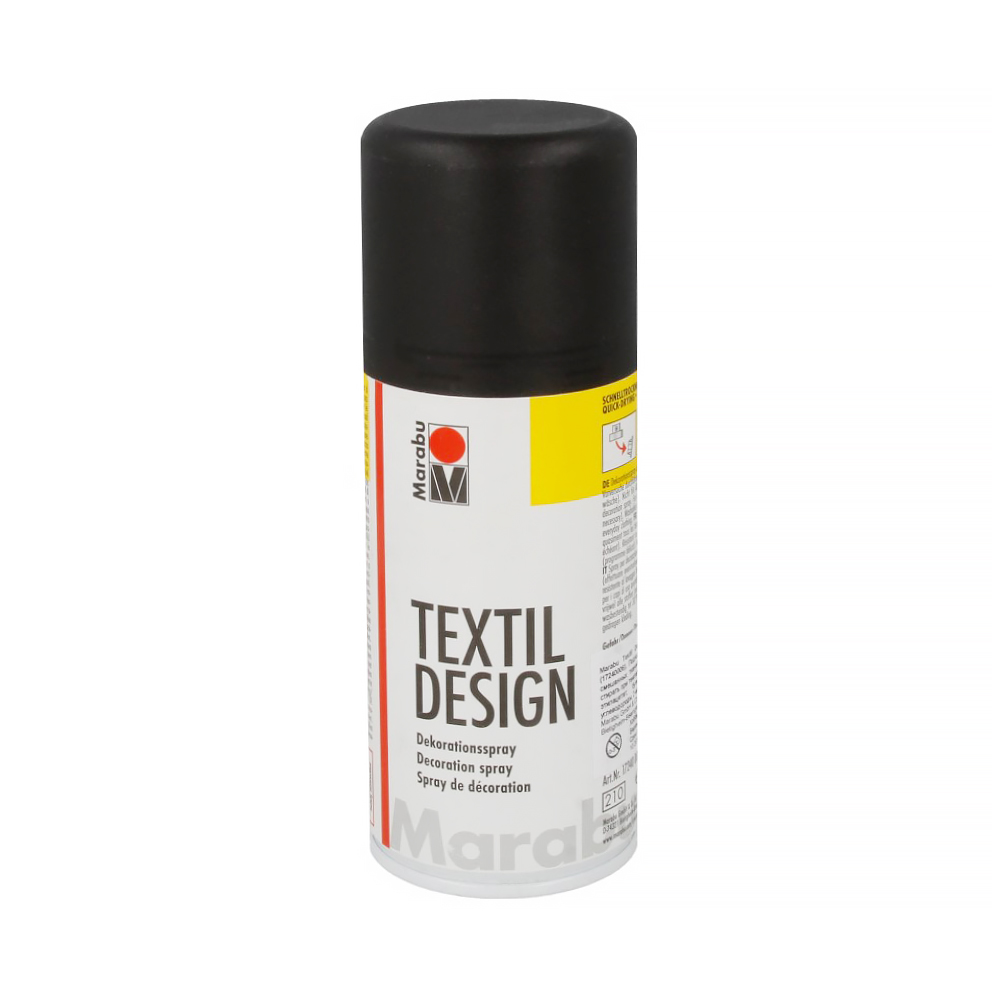 _Textil Design краска аэрозольная для ткани 150 мл 171706073/17240006073 073 черный Marabu sun-id-2036858