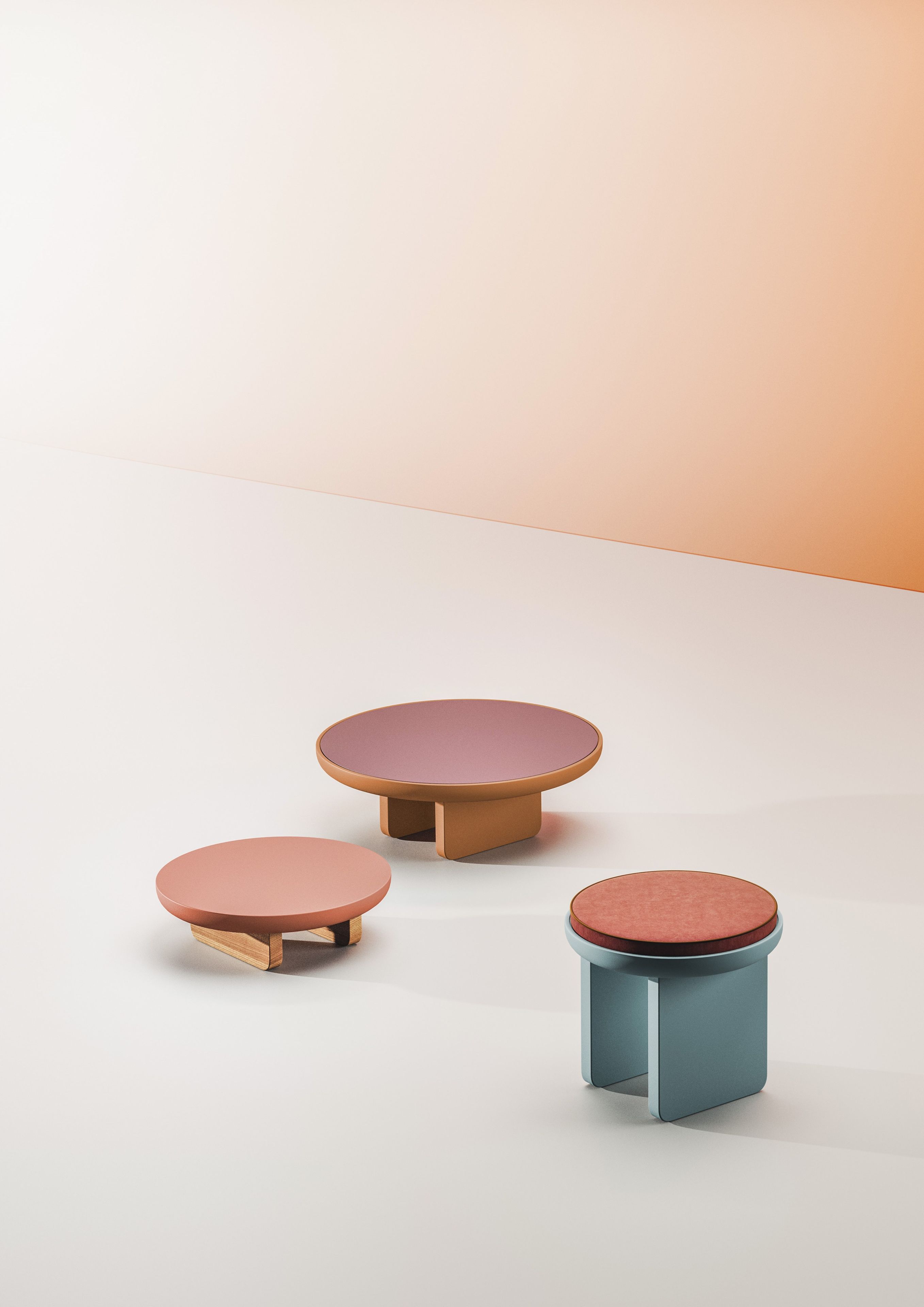 Круглый деревянный журнальный столик Falsasquadra Водяные лилии ARCH-00065408 - Вид №2