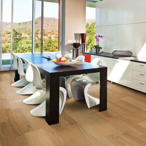 Паркетная доска Kahrs Дуб Бриз Линнея Полуматовая Брашированная 2600200568 - Вид №18