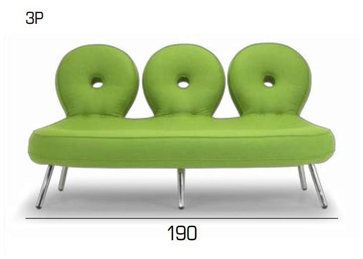 Adrenalina 3-х местный диван с огнестойкой обивкой Olo sun-id-1502030 - Вид №3