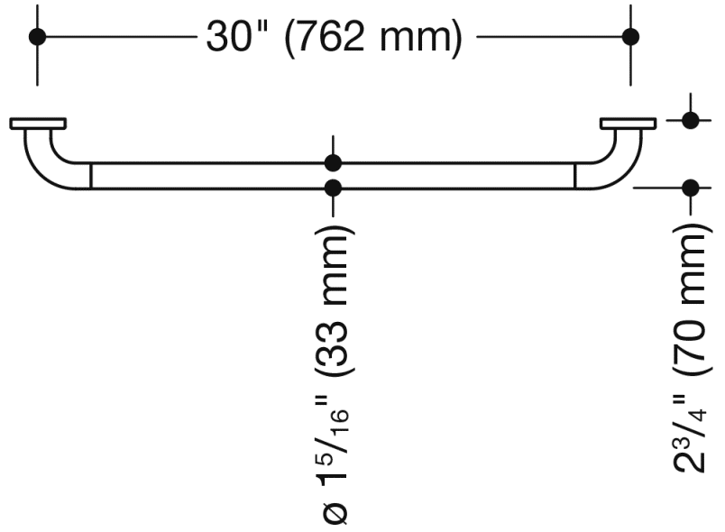 801.36US140 ручка для захвата HEWI USA Produkte  - Вид №2
