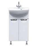 Тумба Лаванда-50 прямая белая эмаль с раков. мебельн. Ладога-50 см