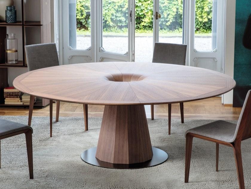 Porada Круглый стол из массива дерева с ленивой сьюзан Iron sun-id-1406200 - Вид №2