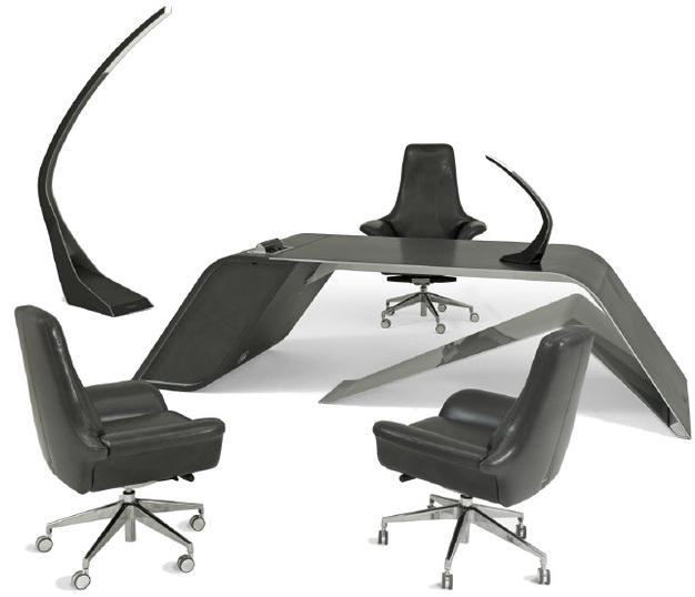 Aston Martin Рабочий стол из алюминия с ящиками sun-id-1472332 - Вид №1