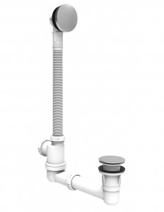 579600 000 00  Педикулярная ванна для опорожнения, открывания и закрывания ногой, NF, хромированная отделка Valentin Хром