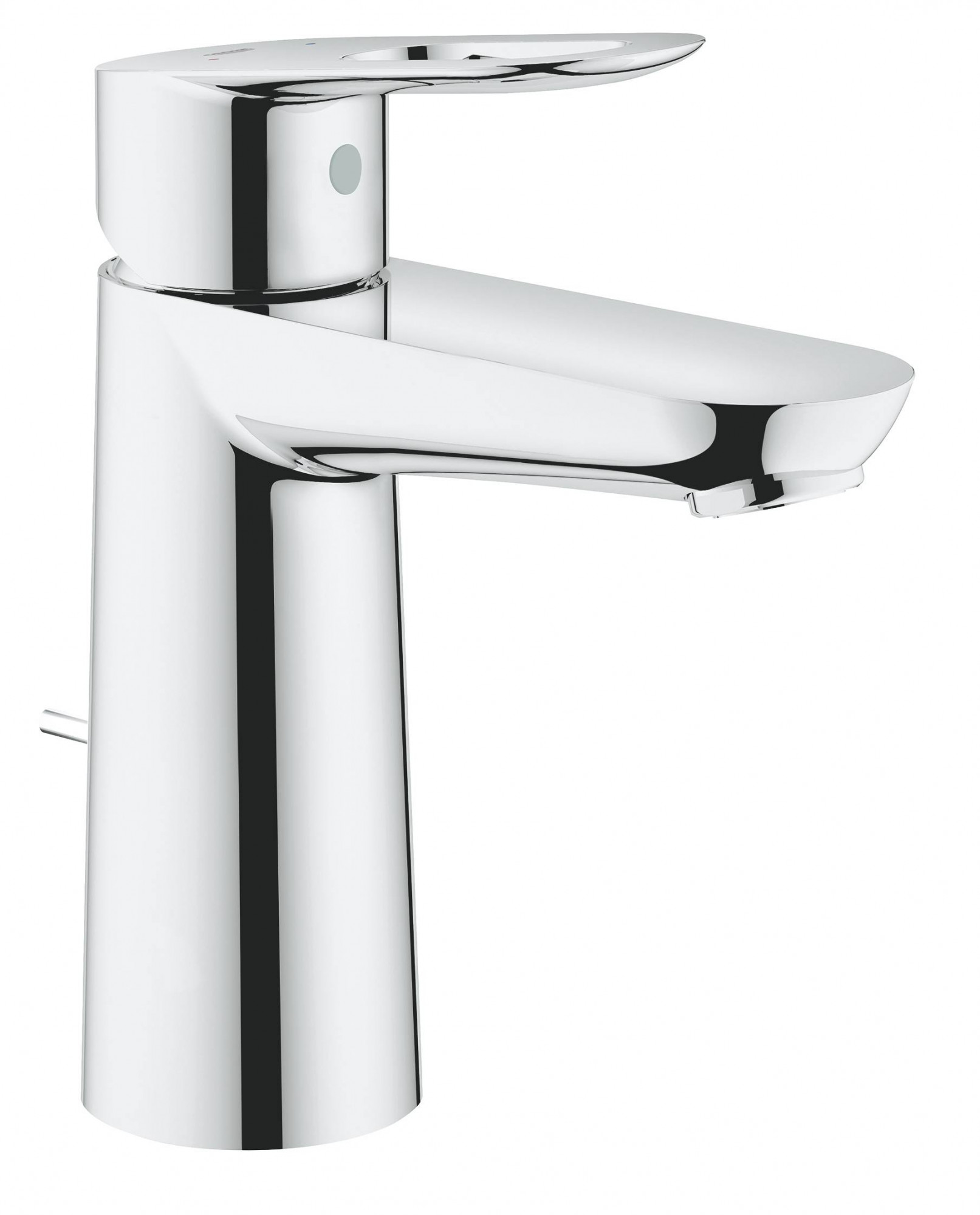 Смеситель для раковины GROHE BauLoop с донным клапаном, M-Size, хром (23762000)