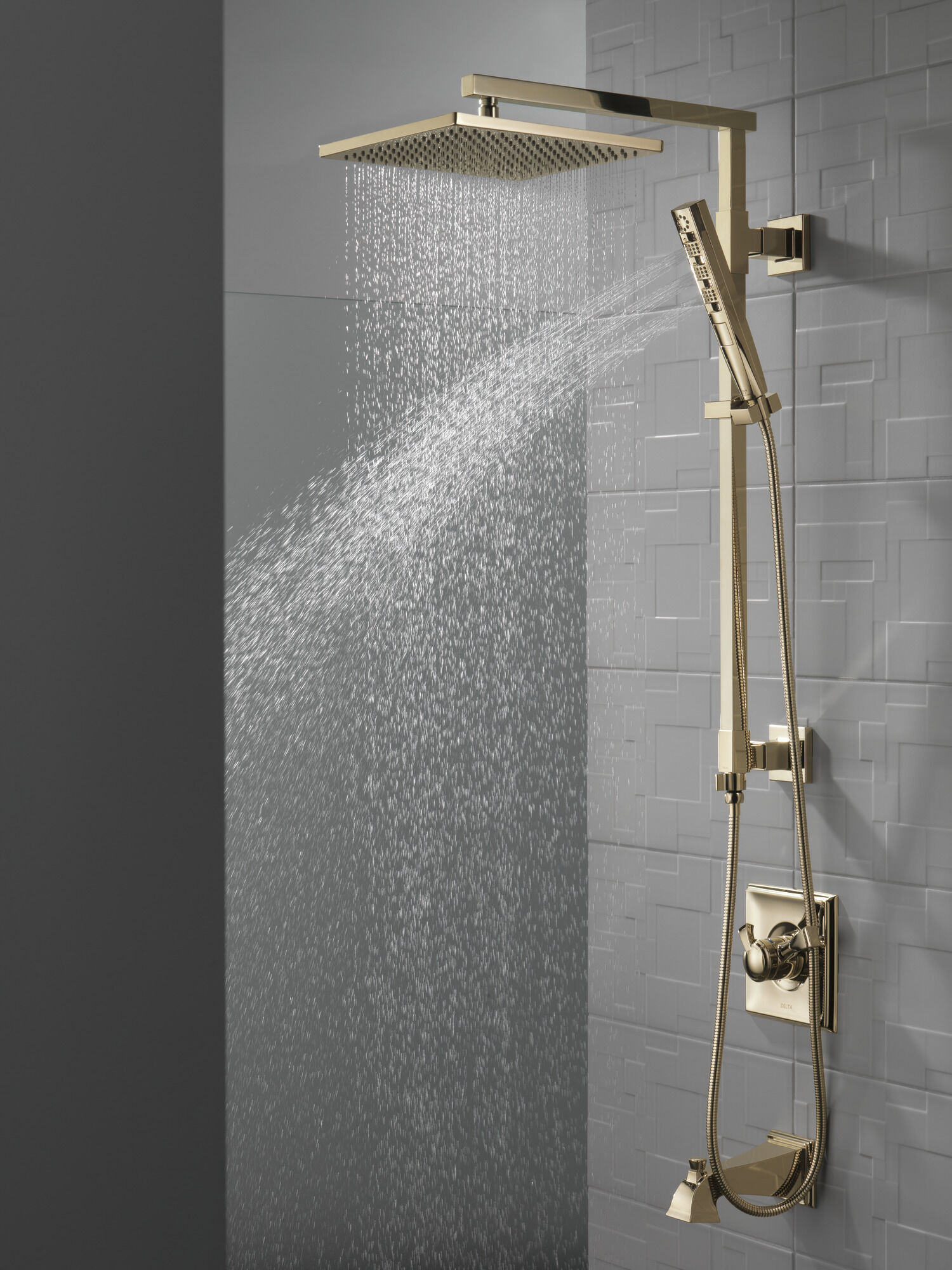 52159-PN Металлическая душевая лейка Raincan с одинарной настройкой Delta Faucet Universal Showering Полированный никель  - Вид №8