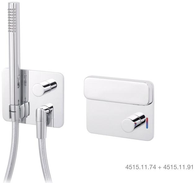 rvb Смеситель для душа с ручным душем с тарелкой Slide 4515.--.91 - Вид №1